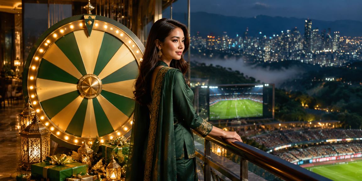 Pemain Malaysia menikmati taruhan bola sepak sempena perayaan Hari Raya