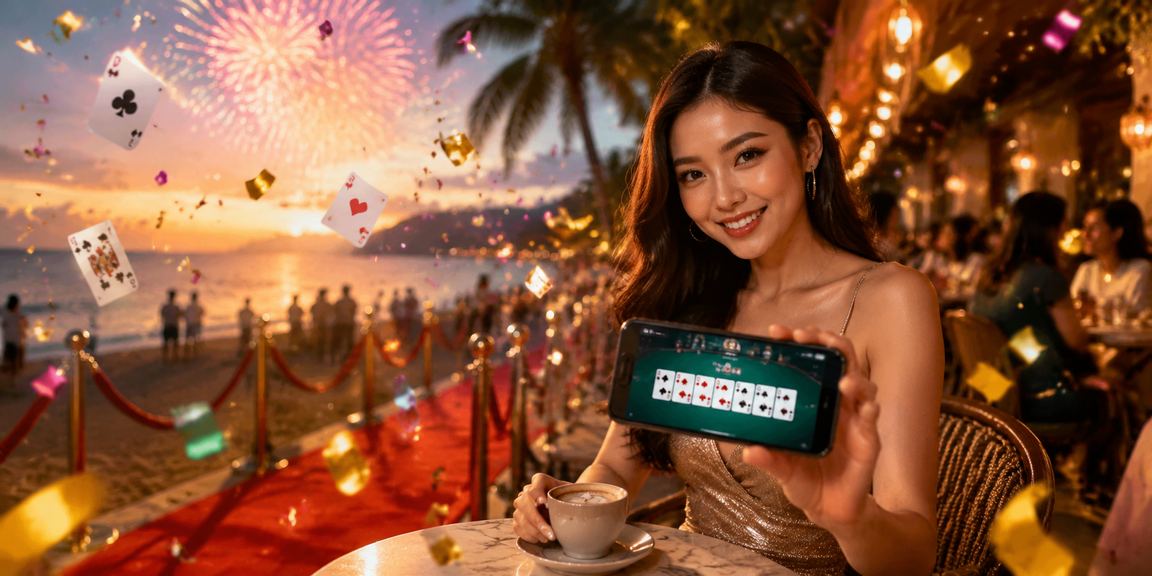 Pemain dari Pulau Pinang bermain rummy dalam gaya tempatan Malaysia